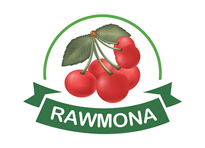 Rawmona - Fresh and organic logo for raw food products